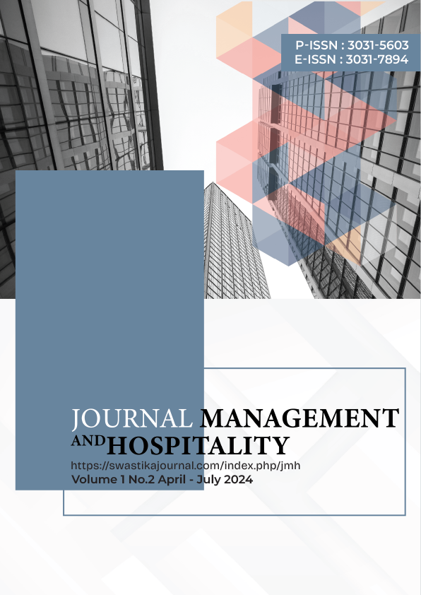 					View Vol. 2 No. 1 (2024): Journal Management and Hospitality (December-March 2024) 
				